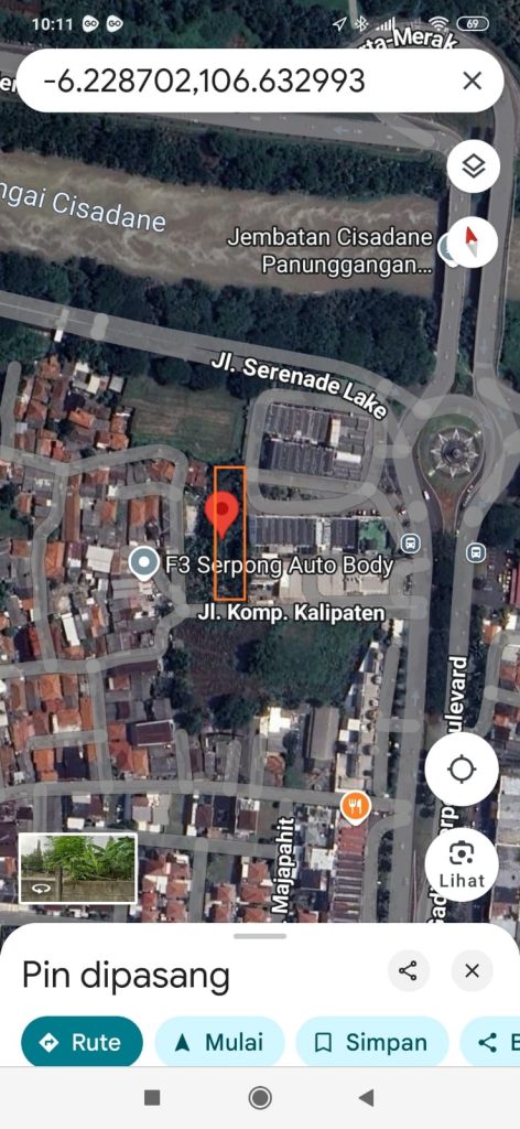 Dijual Tanah 1776 m2 SHM di Tangerang, Tangerang By Rumah Chinida