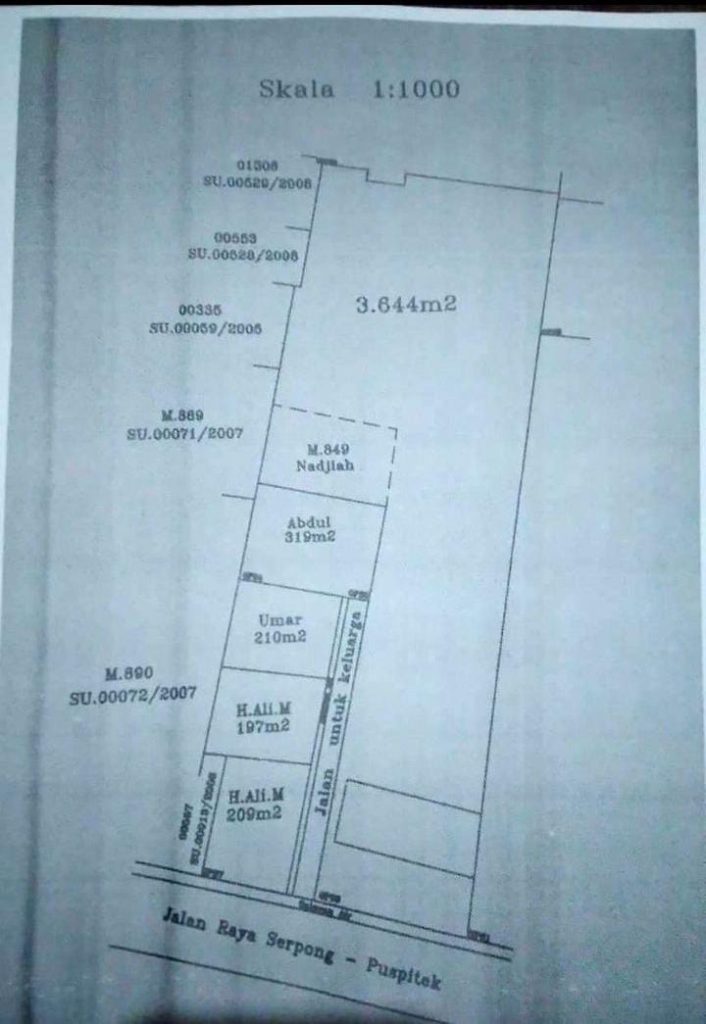 Dijual Tanah SHM 4767m2 di Jl Raya Serpong By Rumah Chinida (Nd)