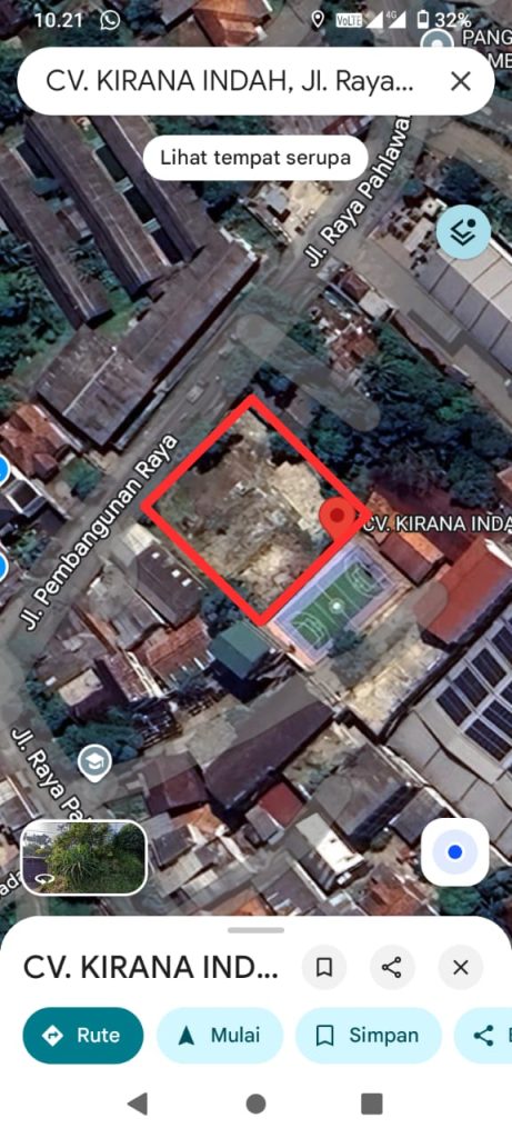 Disewakan Tanah SHM di Gunung Sindur By Rumah Chinida (Jb)