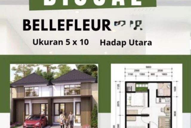 Dijual Rumah Hadap Utara di Bellefluer, Cgs By Rumah Chinida (Dw)
