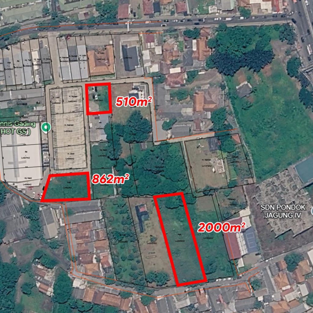 Disewakan Tanah Tangerang dengan 3 Uk di Gading Serpong By Rumah Chinida (Jb)